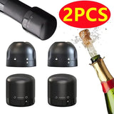 2/1PCS Vacuum Wine Bottle Stopper Reusable Bar Accessories Silicone Sealing Champagne Cork Kitchen Home Brewing & Wine Making