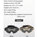 Military Tactical Goggles Anti Fog UV Protection Paintball Airsoft Glasses Windproof Motorcycle Shooting Cs Wargame Eyewears