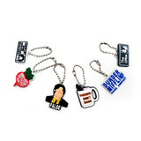 1PCS Keychain Office Series Coffees Cup Working Card Keyring Car Key Souvenir Accessories Kids Birthday Party Free Key Gifts