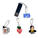 1PCS Keychain Office Series Coffees Cup Working Card Keyring Car Key Souvenir Accessories Kids Birthday Party Free Key Gifts