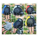 1Pair Gel Half Finger Cycling Gloves Anti-Slip Anti-sweat Anti Shock MTB Road Bike Gloves Bicycle Left-Right Hand Gloves