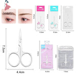 1Pcs Eyebrow Scissor Eyelash Trimmer Facial Hair Remover Stainless Steel Nail Cuticle Manicure Scissor Beauty Makeup Tool