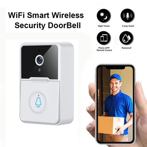 1080P WiFi Video Doorbell Smart Home Wireless Intercom PIR Outdoor Waterproof Night Vision Camera Doorbell