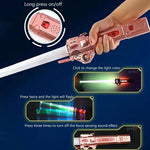 Retractable Lightsaber Finger Rotating Laser Sword Flash Luminous Sound Cos Force FX Duels Battle Toy for Children Adult Gifts