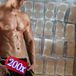 200/2PCS Men Nipple Cover Disposable Invisible Shirts Tights Suit Anti-bulge Nipple Sticker Soft Breathable Waterproof for Men