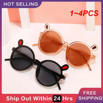 1~4PCS Fashion Summer Eyewear Portable Travel Eyeglasses Sunglasses Kids Sunglasses Summer Fashion Childrens Sun Glasses