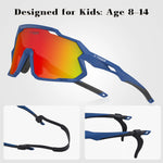 X-TIGER Children Riding Glasses Kids Cycling Sunglasses Girls Boys Outdoor Sports Classic Cool Youth Baseball Sun Glasses