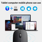 Rechargeable Wireless Bluetooth Mouse Portable Silent Ergonomic Mice For iPad Computer Laptop Tablet Phone Office Gaming Mouse