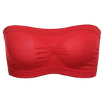 Women Tube Strapless Bra Chest Wrap Bandeau Seamless Breathable Comfortable Underwear Tops