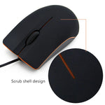 RYRA Wired Mouse 1200DPI Computer Office Mouse Non Slip Matte Texture Business Office Home Laptop Wired Mouse Accessories