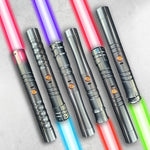 Lase Saber Nwe Lightsaber Grey Heavy Dueling 13 RGB Colors Change FOC Bladed Size 56 CM Cosplay Kids Toys Jedi Laser Sword Gifts