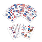 1sheets(200 stickers)/Lot July 4th America independe temporary tattoos stickers USA Transfer tattoo Party face deocration Gift