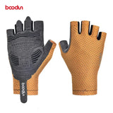 BOODUN 5 Colors Men Women Cycling Gloves Breathable Anti-shock Summer Sport Half Finger Road Bike Gloves Bicycle Racing Gloves