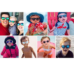 0-24 Months Newborn Baby Bendable Flexible Polarized Sunglasses with Strap for Infant Boys Girls Gift