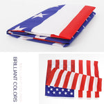 1pc US Flag High Quality Double Sided Printed Polyester American Flag Grommets USA Flag United States National Flags For Decor