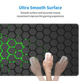 Hexagonal Geometry Computer Laptop Keyboard Mouse Mat Customized Gaming Mouse Pad Rubber Non-Slip Mousepad Gamer Table Pad Mats