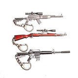 1pc Toy Gun Keychain, Alloy Toy Gun Model Pendant Car Key Chain Car Key Ring Gift For Men Boys