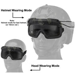 Tactical Airsoft Paintball Goggles Windproof Anti Fog CS Wargame Hiking Protection Goggles Fits for Tactical Helmet