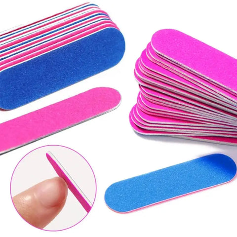 10pcs Nail Art Files Nail Buffer Sandpaper Nail Polish 3 Nail Color Bar Tools Pedicure Available Manicure Tool O3R1