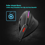 ZELOTES T-50 Vertical Ergonomic USB Wired Mouse 9 keys RGB 12800 DPI Adjustable Mouse for PC Computer Laptop Desktop Notebook