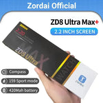 ZORDAI ZD8 Ultra Max Plus 2.2 Inch Men's Smart Watch 49mm Bluetooth Call NFC Smart Watch Compass Ai Voice Sports Titanium Watch