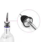 1/2/3/4/5pcs Stainless Steel Stopper For Bottle Wine Olive Oil Pourer Dispenser Spout Bottle Pourer Stopper For Bottle Bar Tools