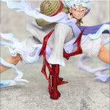 19cm One Piece Anime Figures Nika Luffy Gear 5th Action Figure Gear 5 Sun God Pvc Figurine Gk Statue Model Decoration Doll Toys