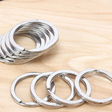 20/100PCS Steel Metal Blank Keyring Keychain Split Ring Keyfob Key Holder Rings Women Men DIY Key Chains Key Ring Accessories