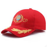 2021 CCCP USSR Russian National Emblem Style Baseball Cap Unisex Black Red Cotton Snapback Cap Adjustable Fashion Hip Hop Hat