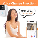 1080P WiFi Video Doorbell Smart Home Wireless Intercom PIR Outdoor Waterproof Night Vision Camera Doorbell