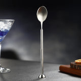 1PC Stainless Steel Retractable Bar Spoon Bar Tools Bartender Cocktail Mixing Spoon Telescopic Extendable Long Spoon