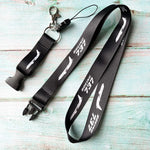 1 Set Boeing 737 Lanyards Key Chain Set Neck Strap Phone Chaveiro llavero Lanyard for ID Card Holder Flight Crew Gift for Pilot