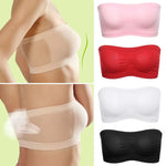 Women Tube Strapless Bra Chest Wrap Bandeau Seamless Breathable Comfortable Underwear Tops