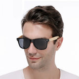 Wood Bamboo Sunglasses Men Women Classic Non-Polarized UV400 Vintage Driving Sun Glasses Black Fishing Eyewear UV400 Eyeglasses