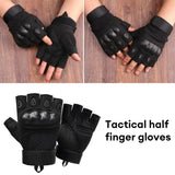 1 Pair Half Finger Men's Gloves Outdoor Tactical Gloves Sports Shooting Hunting Climbing Airsoft Motorcycle Cycling Gloves