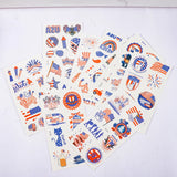 10 Sheets Independence Day USA July 4th Temporary Tattoo Stickers American Flag Tattoo for Independence Day Party Decoration