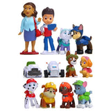 10-12 Pcs Paw Patrol 4 - 10 cm Pawed Canina Anime Figure Patrol Car Patroling Canine Toys Children Toy