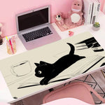 Cat Mousepad Large Gaming Mouse Pad Mouse Mat Computer Mousepad Locking Edge MousePad Keyboard Desk Mice Pad