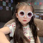 Zilead Kids Sunglasses Oval Flower Fashion Children Sunglasses Girls Baby Shades Glasses UV400 Outdoor Sun Protection Eyewear