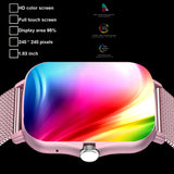 +3pc Straps Smart Watch Women Men Smartwatch Square Dial Call BT Music Smartclock For Android IOS Fitness Tracker Trosmart Brand