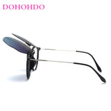 New Rimless Polarized Flip Up Clip On Sunglasses Men Photochromic Glasses For Women Anti Glare Sports Fishing Eyeglasses Oculos