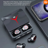 XIAOMI New M90 Wireless Earbuds Mini TWS Bluetooth Sliding Cover Earphone HiFi Stereo Sport Gaming In Ear Headphone LED Display