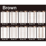 1 Sheet 4D Hair-Like Waterproof Eyebrow Stickers Women Eyebrow Transfers Stickers Grooming Shaping Eyebrow Sticker in Arch Style