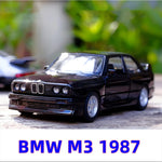 1/36 BMW M3 1987 Alloy Toys Car Model Metal Diecasts Toy Vehicles Authentic Exquisite Interior Pull Back 2 Door Opened Kids Gift