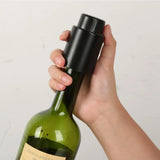 1/2/3pcs Black ABS Vacuum Wine Bottle Stopper Sealed Wine Bottle Stopper Leak-proof Barware Wine Cork With Time Scale Bar Tools