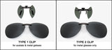 1pc Frog Men And Women Sunglass Glasses Eyeglasses Al Mg Polarized Clip On Sunglasses Grey Green Brown Yellow