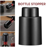 1/2/3pcs Black ABS Vacuum Wine Bottle Stopper Sealed Wine Bottle Stopper Leak-proof Barware Wine Cork With Time Scale Bar Tools