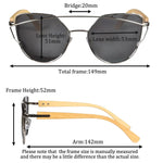 2024 Fashion  Y2K Sunglasses polarized men women bamboo sun glasses metal frame polarized sunglasses women