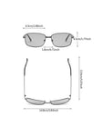 1PCS Mens Polarized Photochromic Sunglasses UV400 Pilot Sport Glasses Driving Eyewear Automotive Accessories