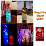 1/2/3M LED wine bottle cork string lights holiday decoration garland wine bottle fairy light Christmas copper wire string lights